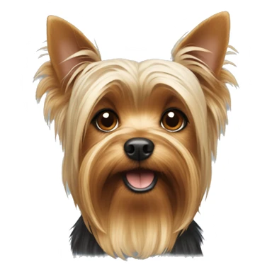 Yorkshire Terrier With hanging ears sticker