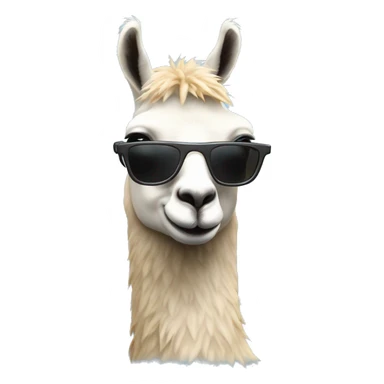 Un lama avec des lunettes de soleil  sticker