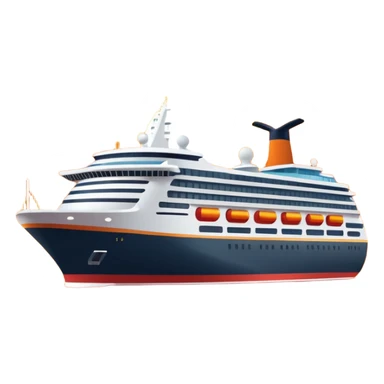 sun setting on a cruise ship sticker