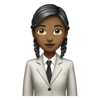 young white girl wearing a suit  sticker