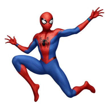 Full Black with black outlines  colored suit spider man sticker