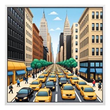 streets of New York sticker