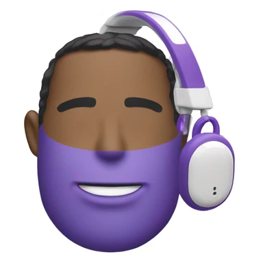 purple airpods max sticker
