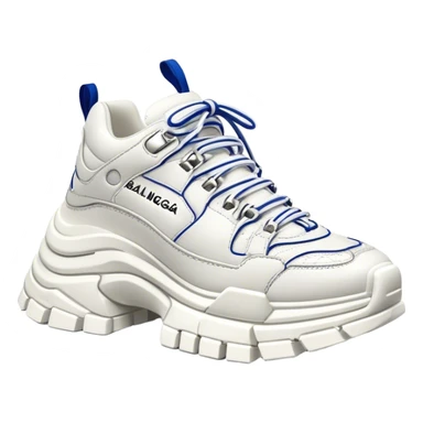 Balenciaga tracks white really detailed sticker