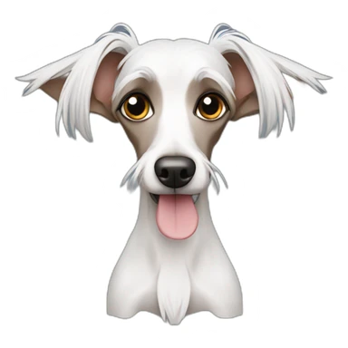 Chinese Crested kebab sticker