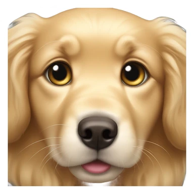 A golden retriever puppy sticker