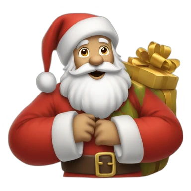 santa claus sticker