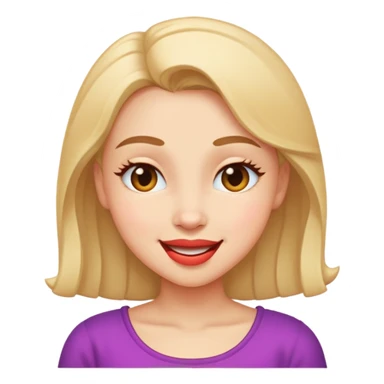 Just a girl coquete emoji sticker