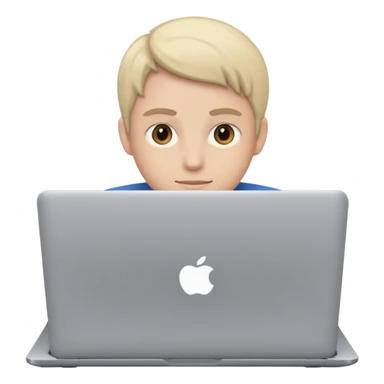 seller with laptop sticker