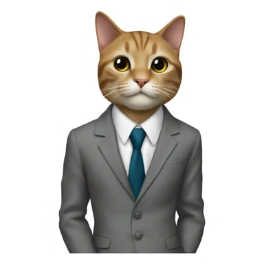 maxwell the cat meme in a sitama suit sticker