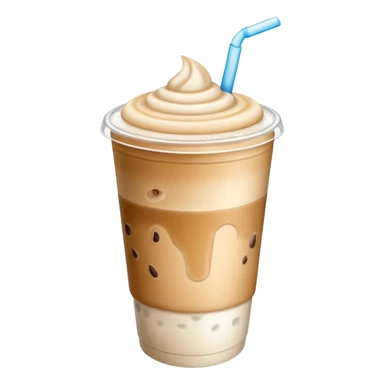 take away cup ice latte sticker