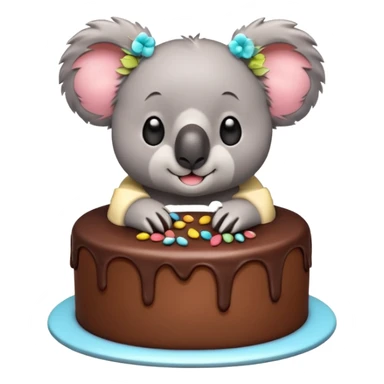 Koala cake sticker