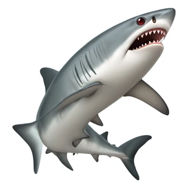 Fly fishing shark sticker