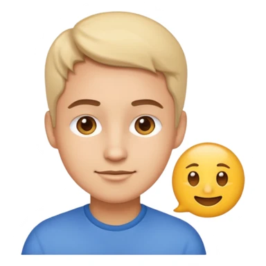 avatar of an experience designer, friendly and thoughtful, emoji style sticker