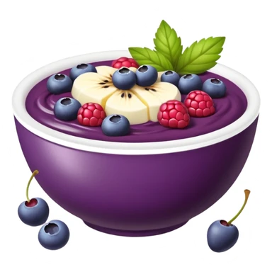 Açaí bowl with berries sticker