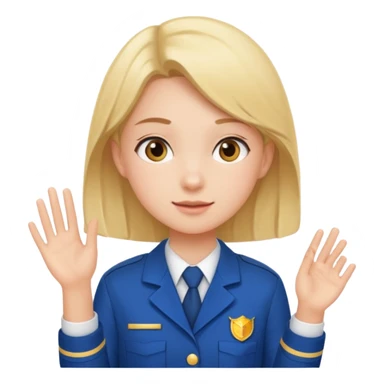 Girl school motor skills sticker