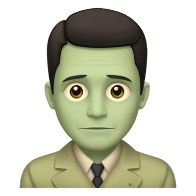 Frankie stein monster high doll boy with 5-o-clock shadow  sticker