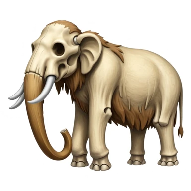 skeleton of a mammoth   sticker