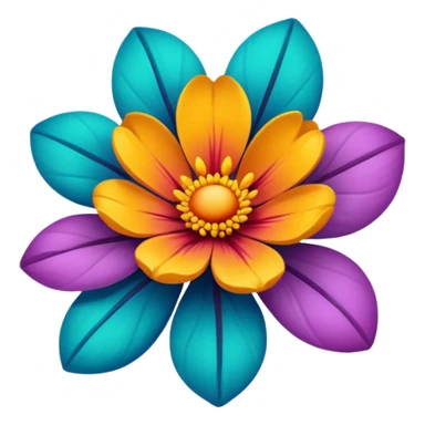 vintage emogie flower sticker