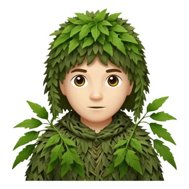 sniper behing a bush sticker