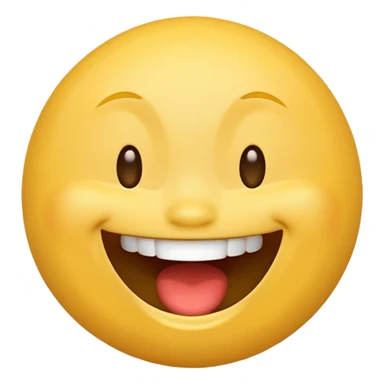 Create a  Laugh reaction emoji for a new social media app sticker