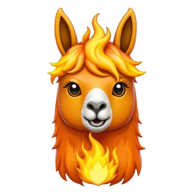 una llama de fuego que tenga en la mano un telefono sticker