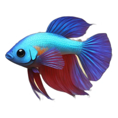 betta fish with leopard spots sticker