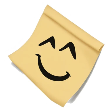 a piece of paper that is ppinned to the wall sticker