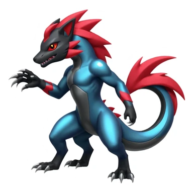  Shiny Zoroark-Salandit-Zekrom-fusion sticker