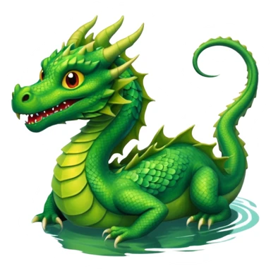 dragon in the lake sticker