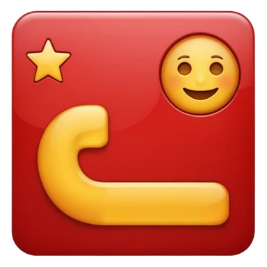 Make a card emoji on which there is reverse sign in red colour  sticker