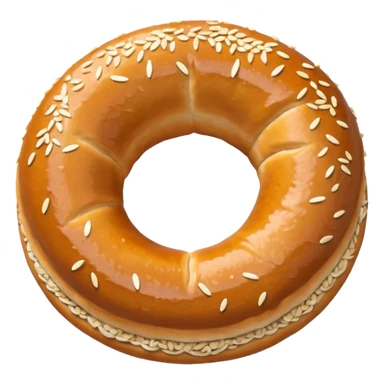 Simit with sesame seeds sticker