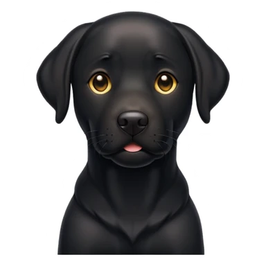 Black Labrador  sticker