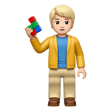 boys playing with legos full body sticker