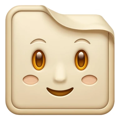 Letter color pale beige creamy sticker