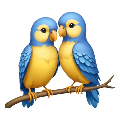 A beautiful love birds sticker
