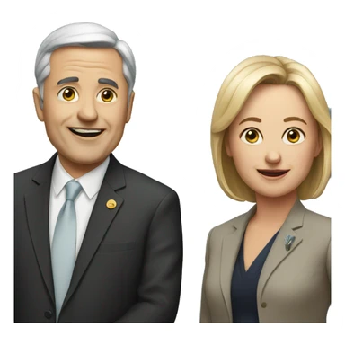 couple of politicians sticker