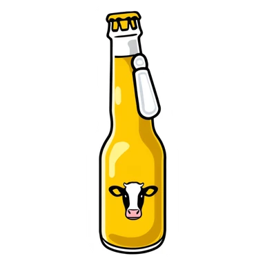 Spotted Cow beer bottle sticker