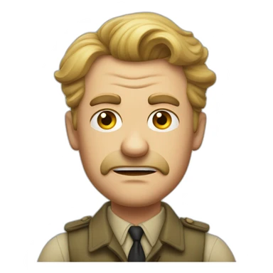 The angry German guy who did bad things during the 1940s sticker