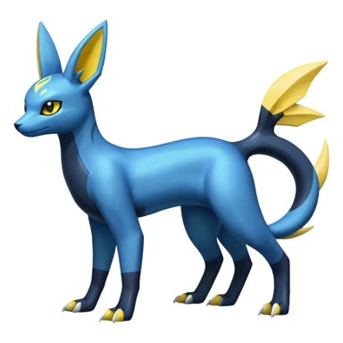 Manectric-Electrike-Lugia-Umbreon-Draco-Fakémon-hybrid-creature (full body), 4 legs sticker