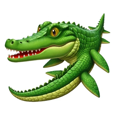 un avion con cabeza de cocodrilo  sticker