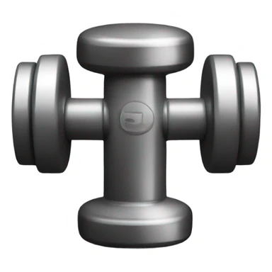 A dumbell sticker