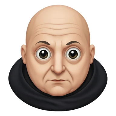 Uncle Fester character emoji sticker