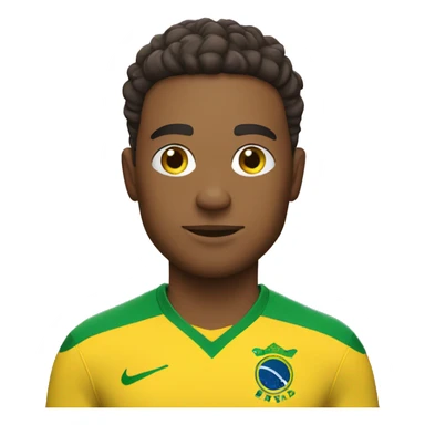 Football player with brazil kit  sticker