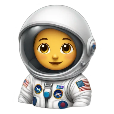 newborn in astronaut costume sticker