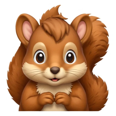 cosy squirrel sticker