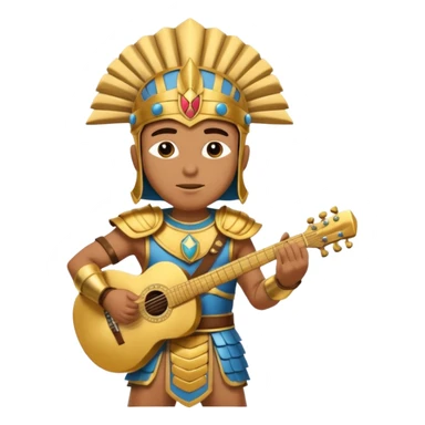 pharaoh gladiator play guitar sticker