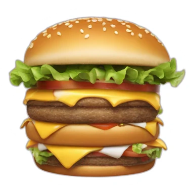 Emmanuel macron mangeant un hamburger sticker