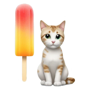 ice pop with cat sticker
