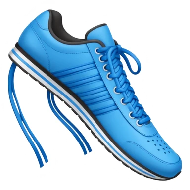 make an emoji of blue shoe laces only- they should be long and stringy sticker